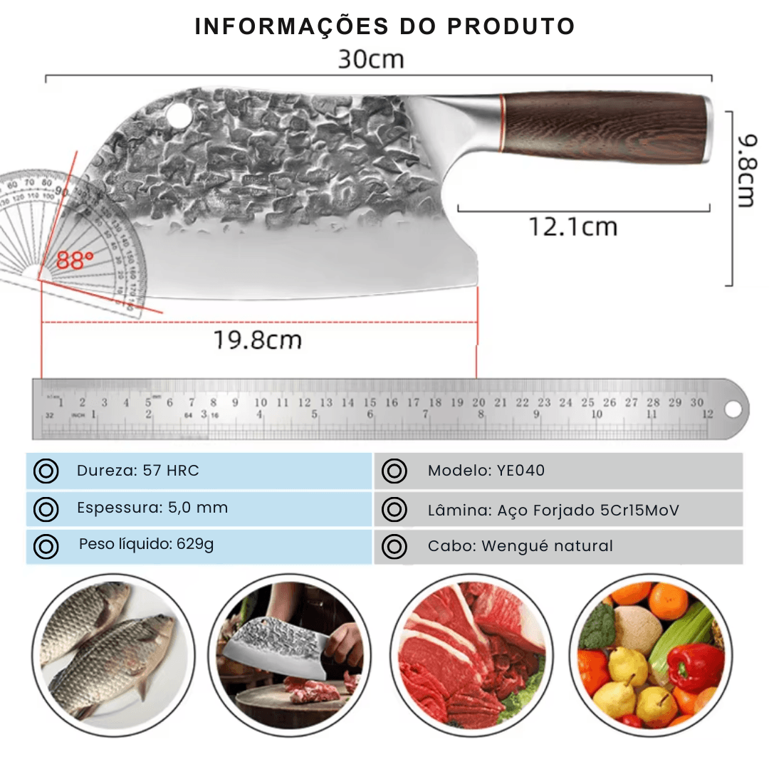 Cutelo Steel Blade Forjado à Mão XITUO